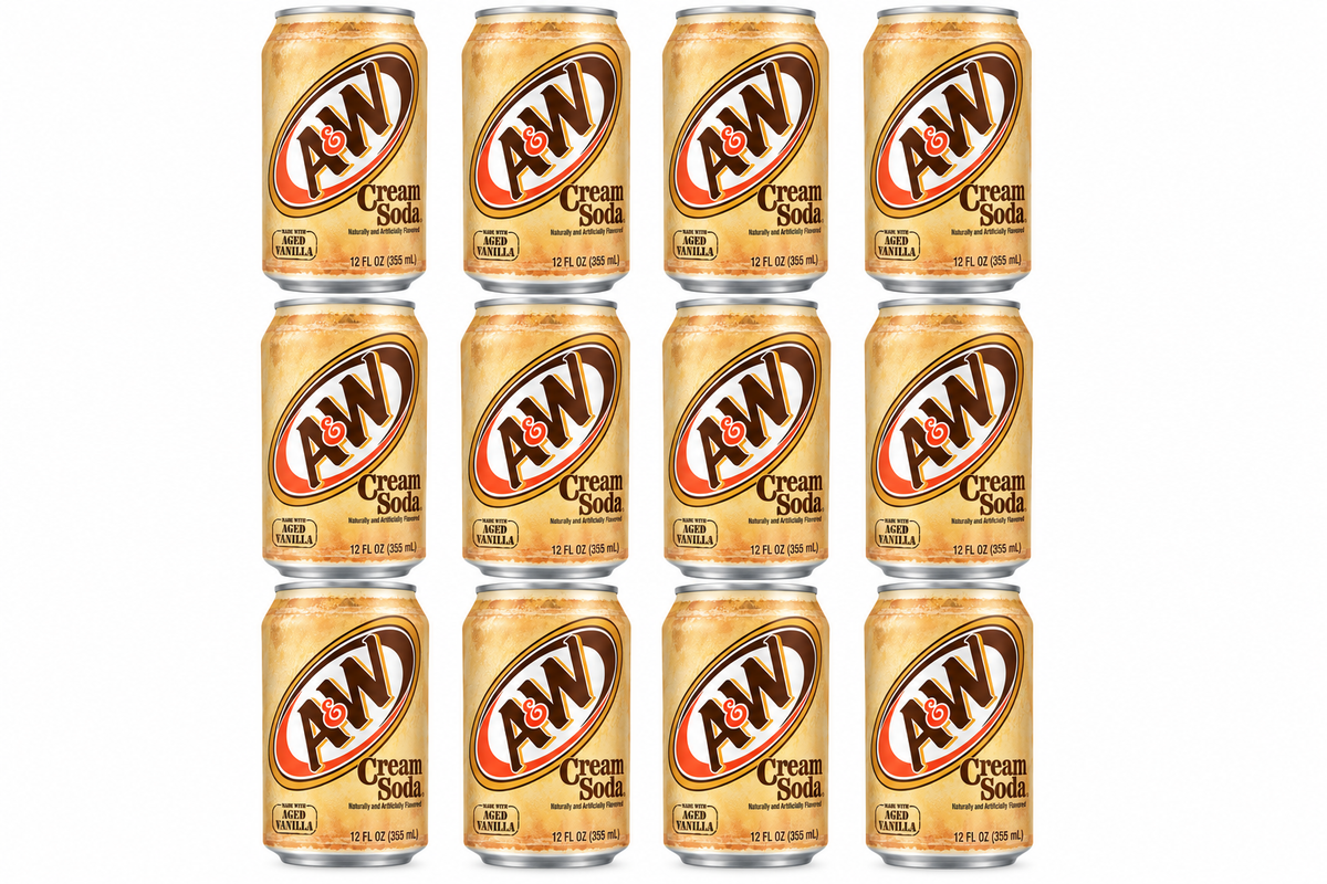 A&W Cream Soda 355mL x 12