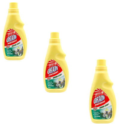 Easy off drain 750ml maintenance odour stop (3 pack)