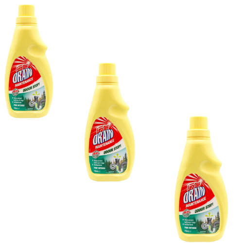 Easy off drain 750ml maintenance odour stop (3 pack)