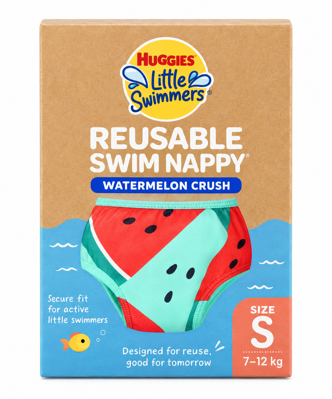 Huggies Little Swimmers Reusable Swim Nappy Small 7–12kg (1 Pack)