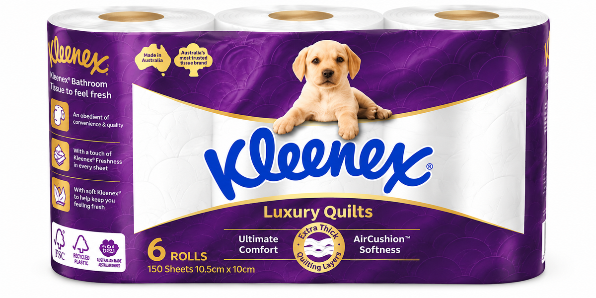 Kleenex Luxury Quilts Toilet Paper 48 Rolls 150 Sheets 8 x 6