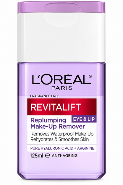 L'Oreal Revitalift Eye Lip Makeup Remover 125mL x 6