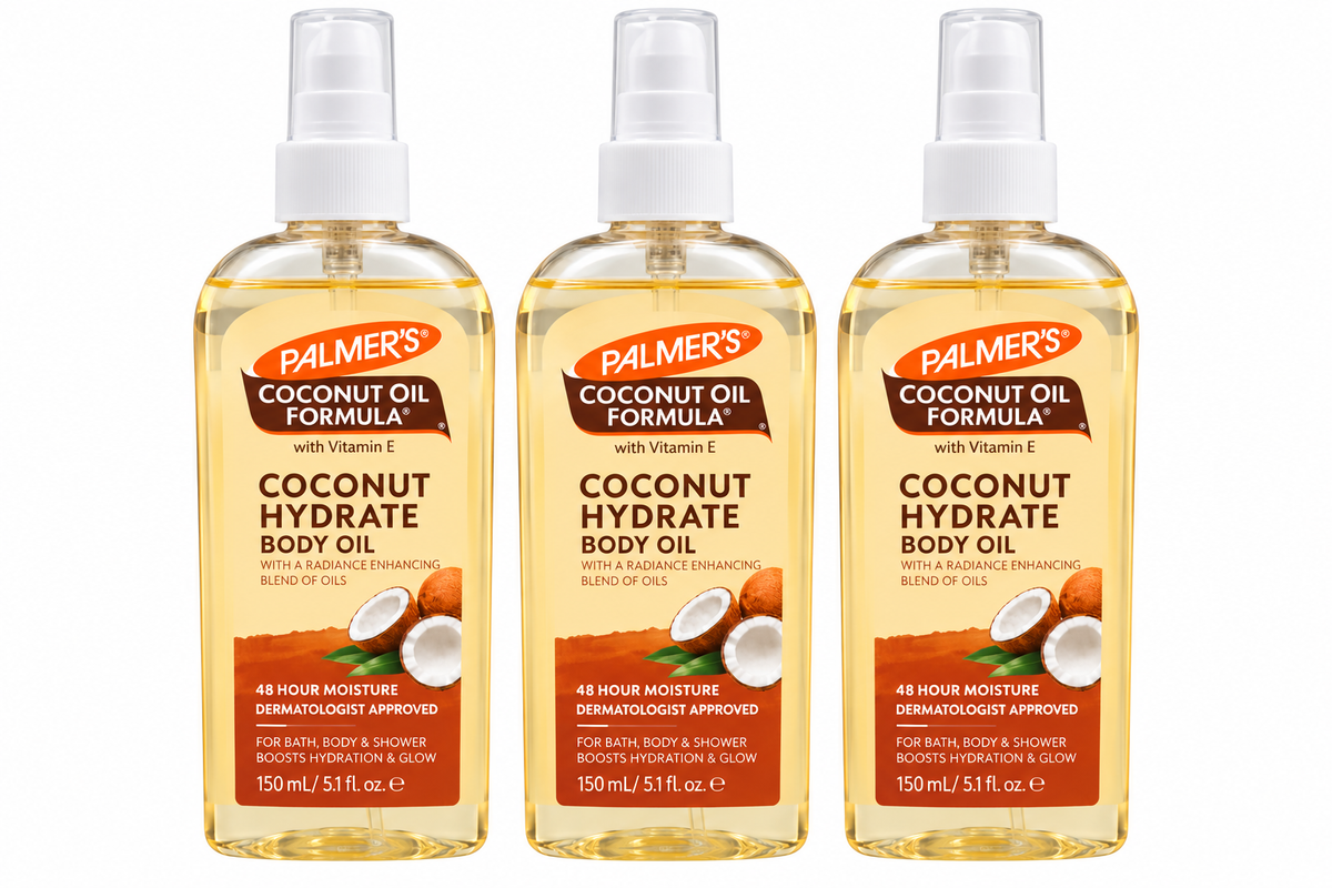 Palmers Coconut Hydrate Body Oil 150mL x 3