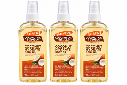 Palmers Coconut Hydrate Body Oil 150mL x 3