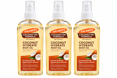 Palmers Coconut Hydrate Body Oil 150mL x 3