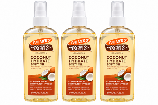 Palmers Coconut Hydrate Body Oil 150mL x 3