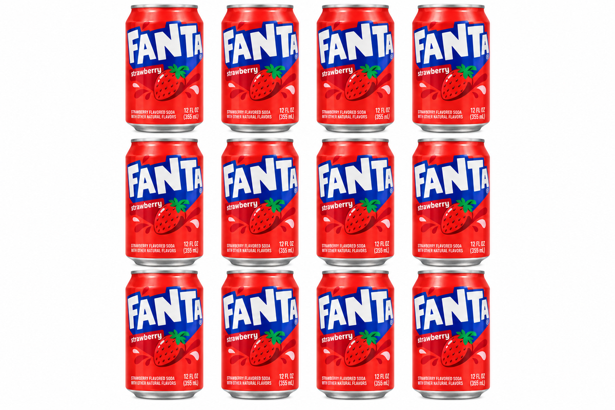 Fanta Strawberry Soda 355mL x 12