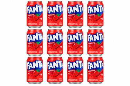 Fanta Strawberry Soda 355mL x 12