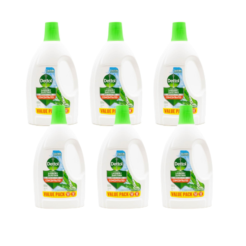 Dettol Laundry Sanitiser Antibacterial Eucalyptus 1.5L (6 Pack)