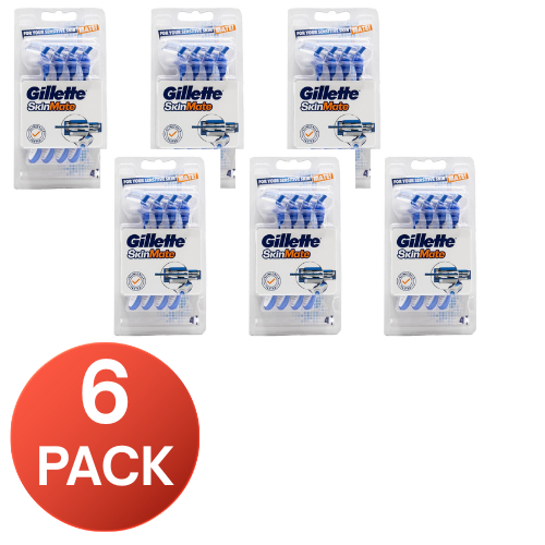 Gillette Razors Skinmate For Sensitive Skin (6 Pack)