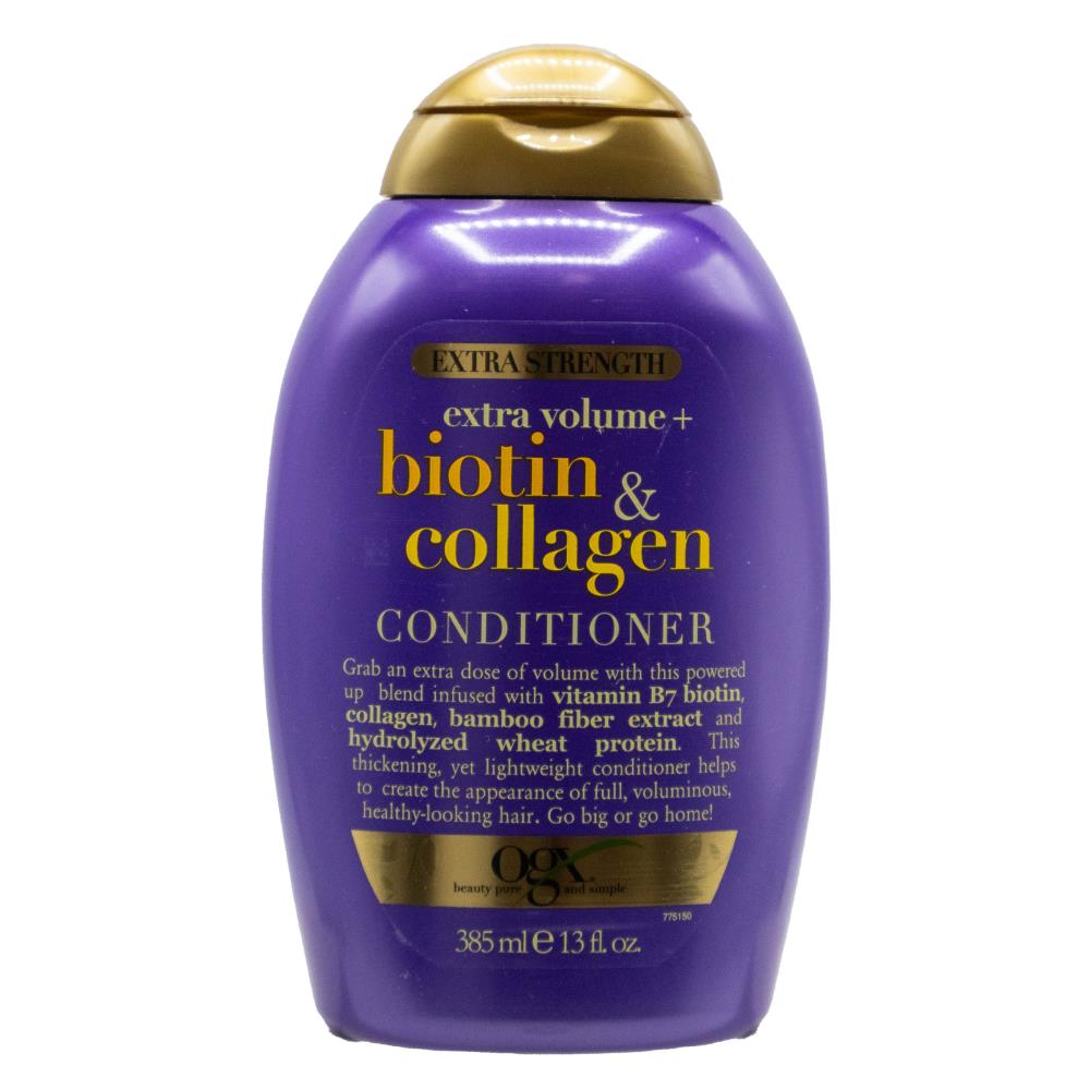 OGX Biotin & Collagen Conditioner 385mL Extra Strength & Volume ( 4 pack)