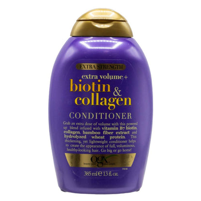 OGX Biotin & Collagen Conditioner 385mL Extra Strength & Volume ( 4 pack)
