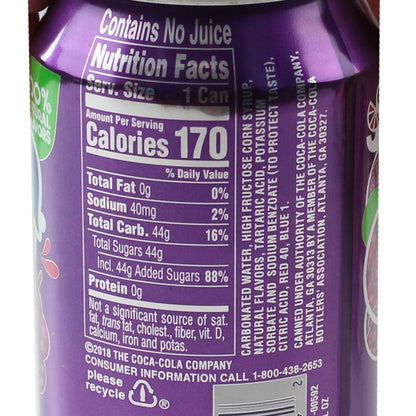 USA CANS 355mL FANTA GRAPE (12 pack)