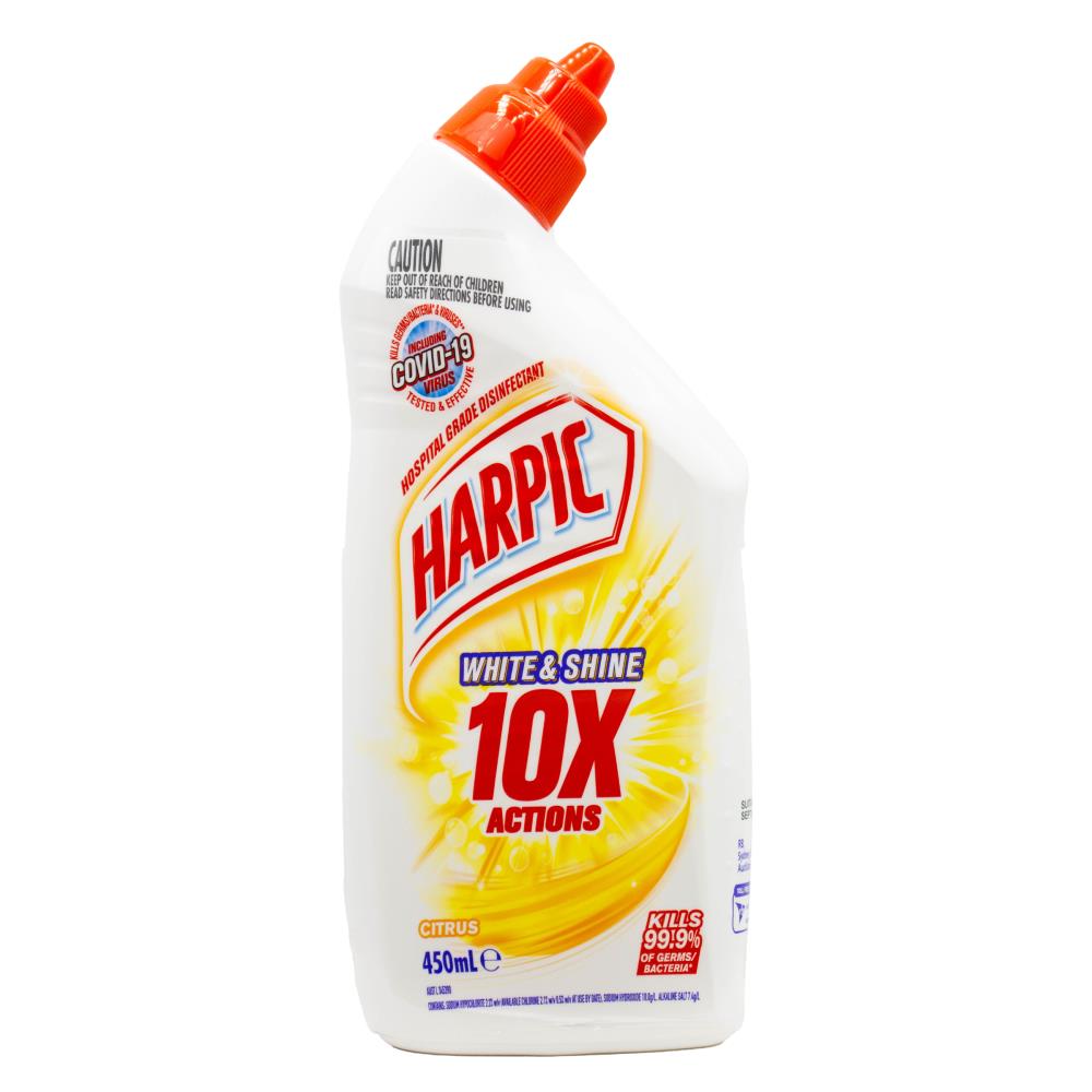 Harpic Toilet Cleaner Citrus 450mL (8 Pack)