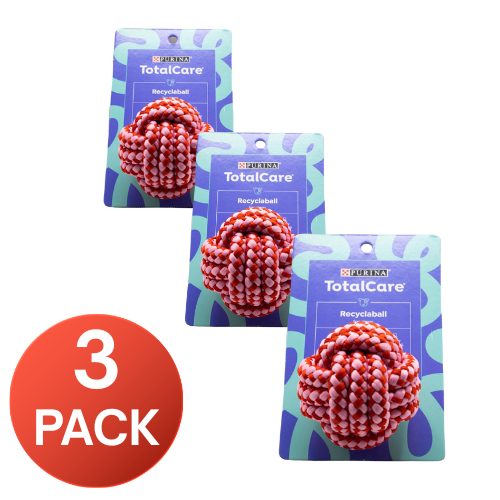 Purina Recyclaball Dog Toy Total Care Assorted Colours (3 Pack)