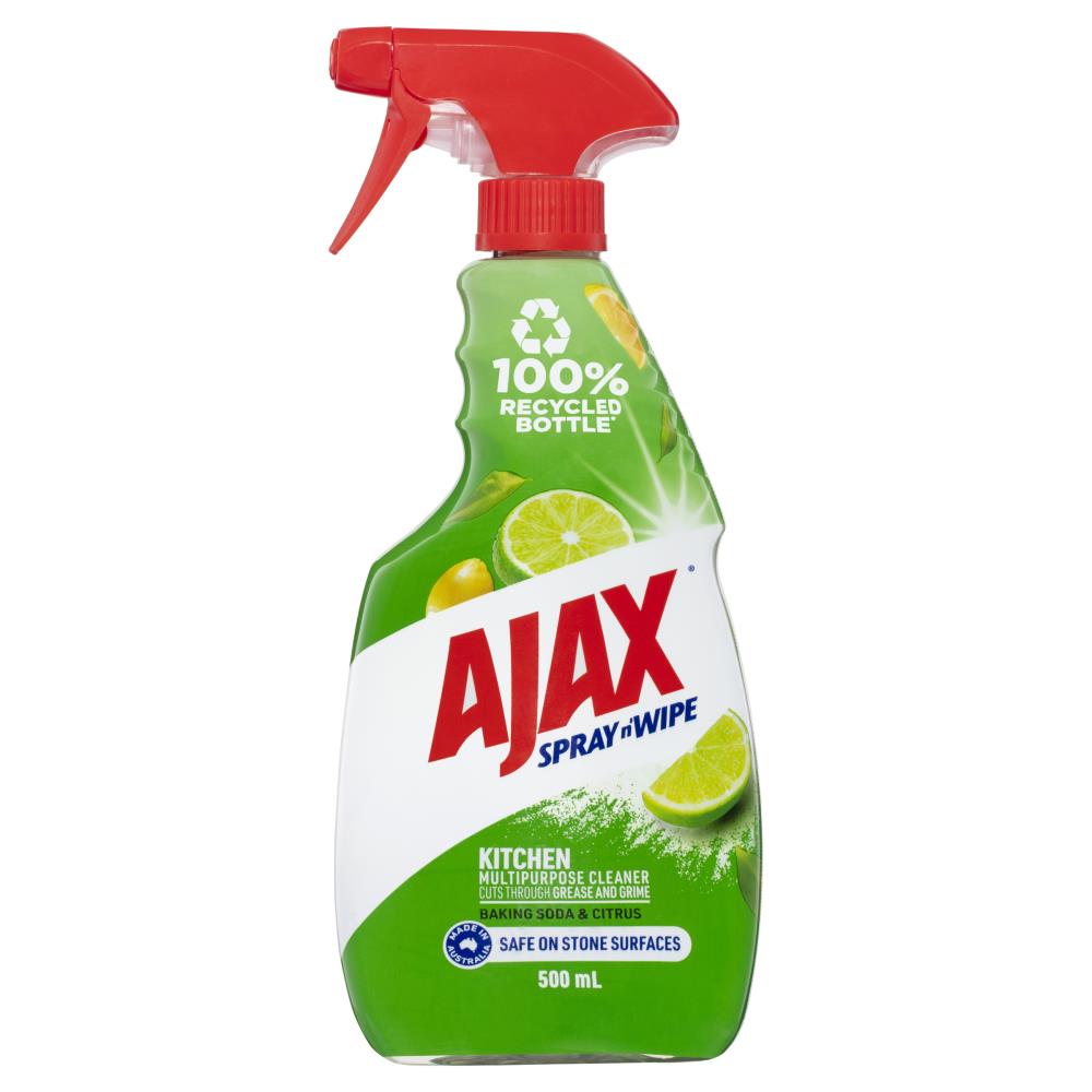 Ajax Spray N Wipe Baking Soda & Citrus 500mL (10 Pack)