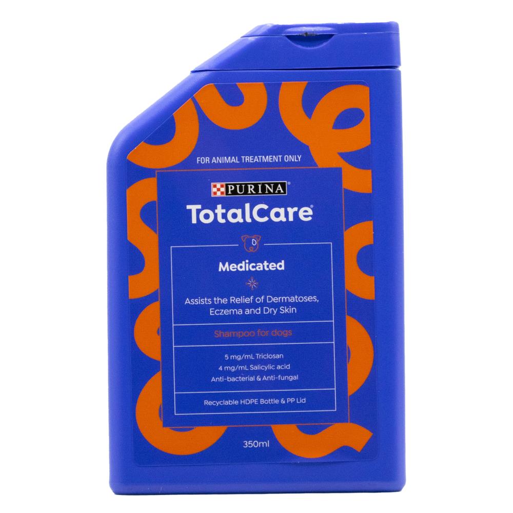 Purina 350mL Shampoo Total Care Medicated for Dogs (6 Pack)