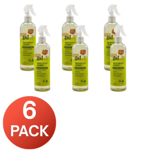 White King 4 in 1 Multipurpose Cleaner 500mL Bleach Free Antibacterial Spray (6 pack)