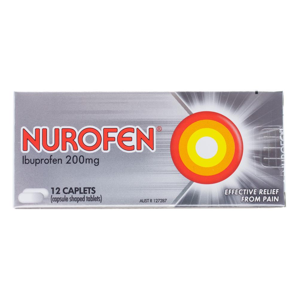 Nurofen Caplets 200mg Targeted Relief 12 Pack (12 Pack, 144 Tablets)