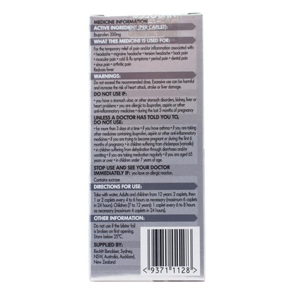 Nurofen Caplets 200mg Targeted Relief 12 Pack (12 Pack, 144 Tablets)