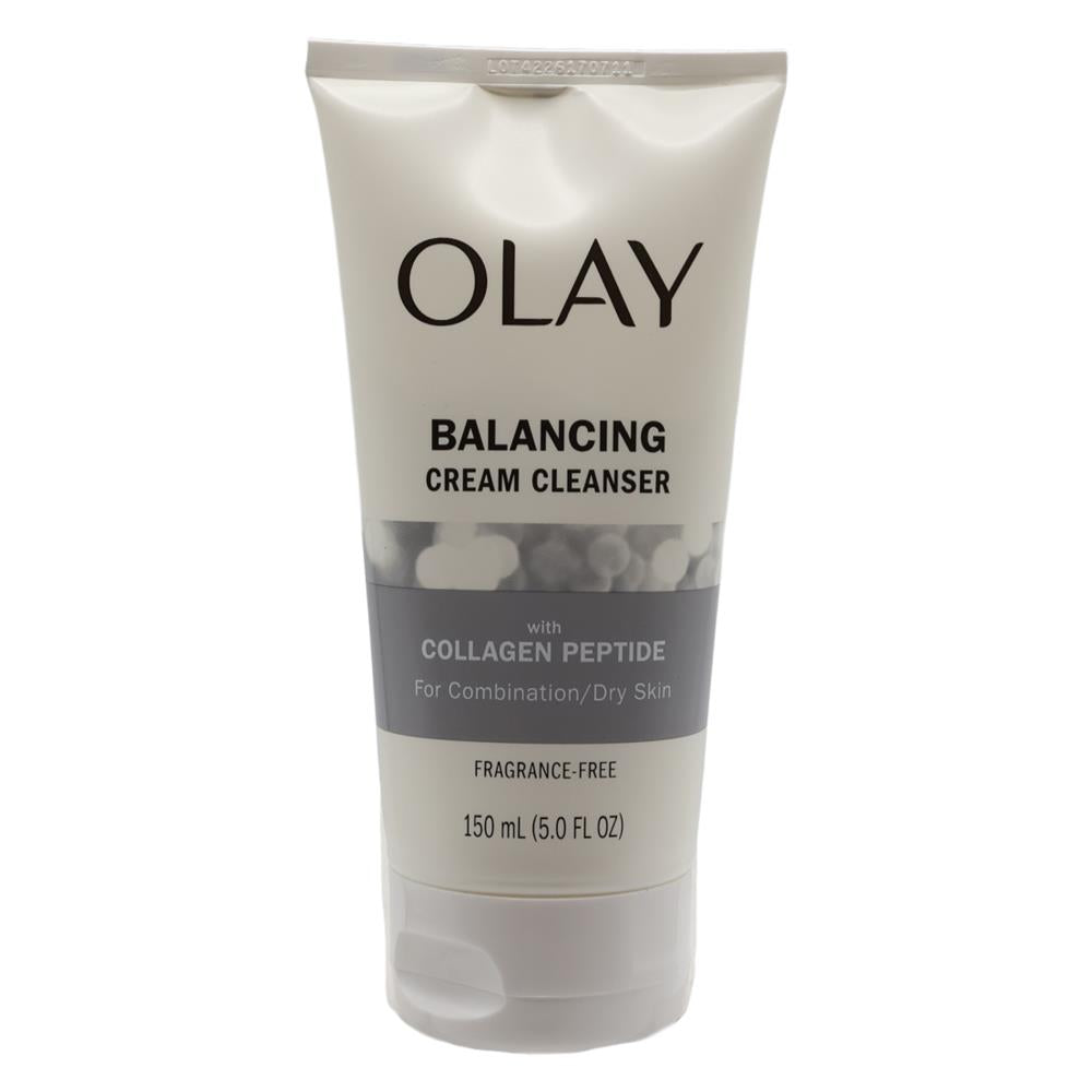 Olay 150ml cream cleanser balancing with collagen peptide for combination dry skin fragrance free (12 pack)
