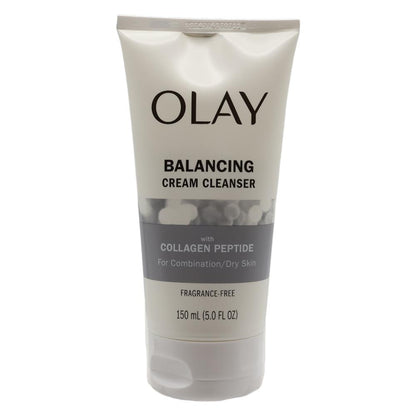 Olay 150ml cream cleanser balancing with collagen peptide for combination dry skin fragrance free (12 pack)