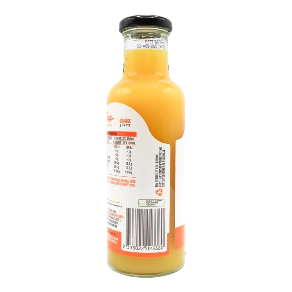 Joe's Classic 350mL Juice Orange (12 Pack)