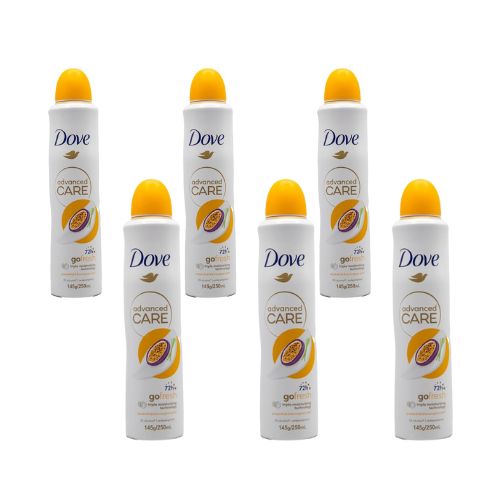 Dove 72h Advanced Care Antiperspirant Deodorant Passionfruit & Lemongrass Scent (6 pack)