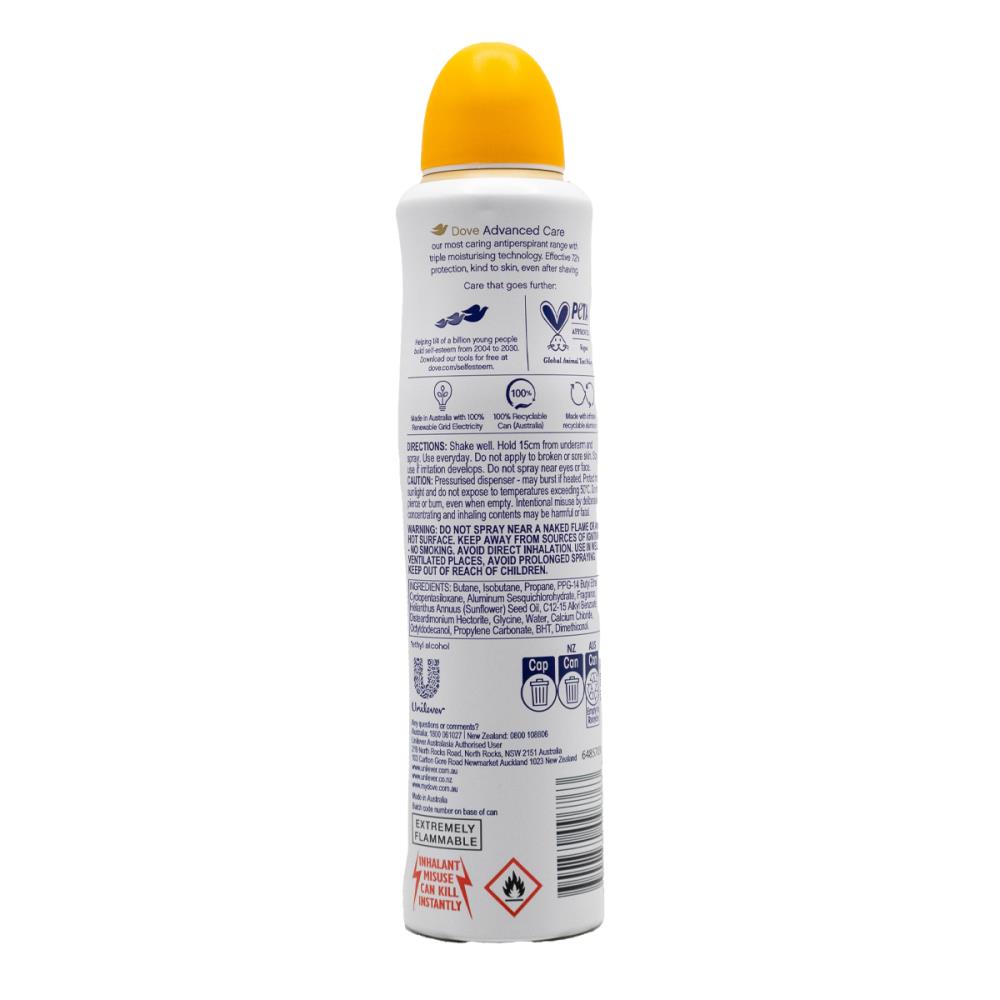 Dove 72h Advanced Care Antiperspirant Deodorant Passionfruit & Lemongrass Scent (6 pack)