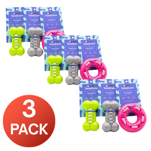 Purina Chew & Floss Dog Toy Total Care Assorted (3 Pack)