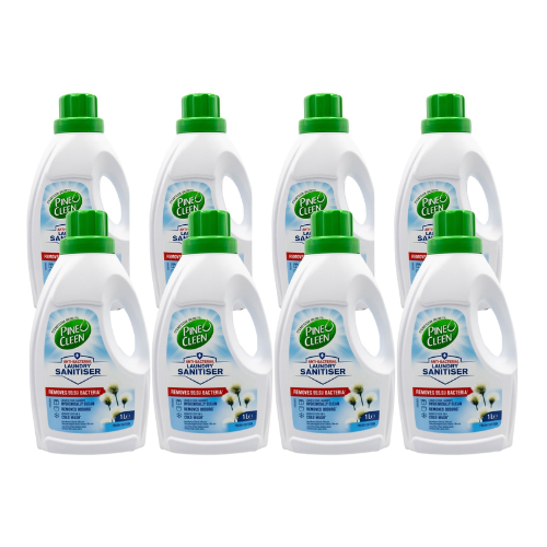Pine O Clean Laundry Sanitiser Antibacterial Fresh Cotton 1L (8 Pack)