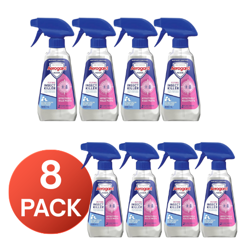 Aerogard 300mL Flying Insect Killer Home Plant Based Active (8 Pack)