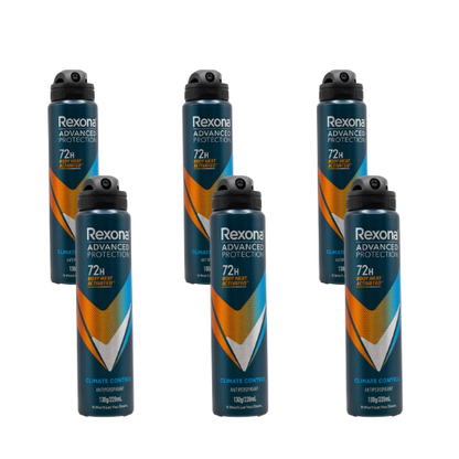 Rexona 130 g / 220 mL Antiperspirant Advanced Protection (6 Pack) – 72H Body Heat Activated