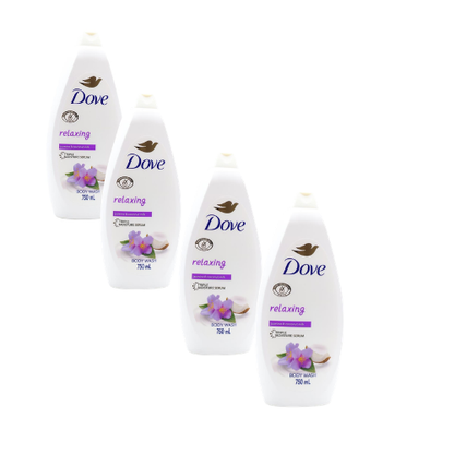 Dove Body Wash Jasmine & Coconut 750mL (4 Pack)