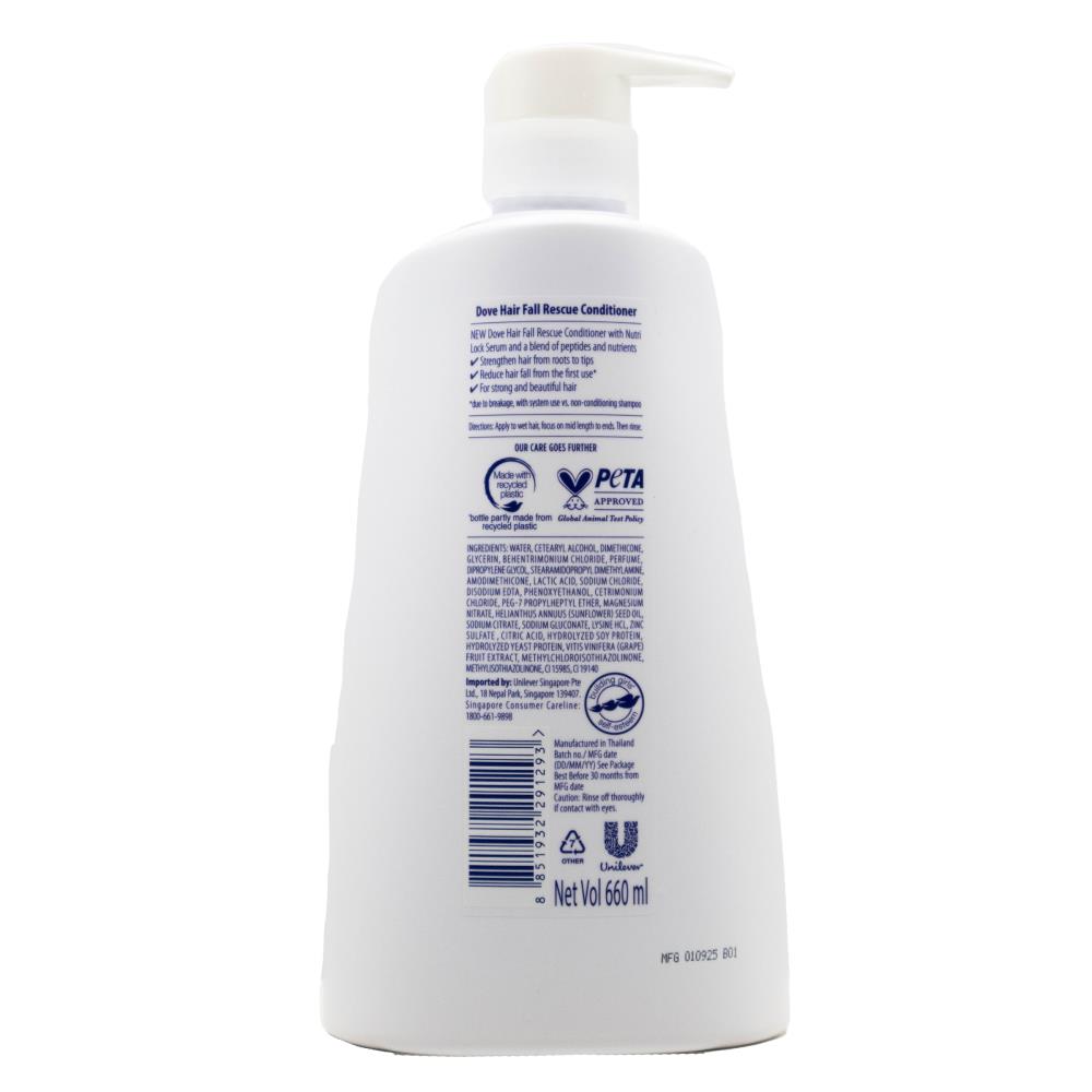 Dove Ultra Care Hair Fall Rescue Conditioner 660mL for Weak & Fragile Hair (12 pack)