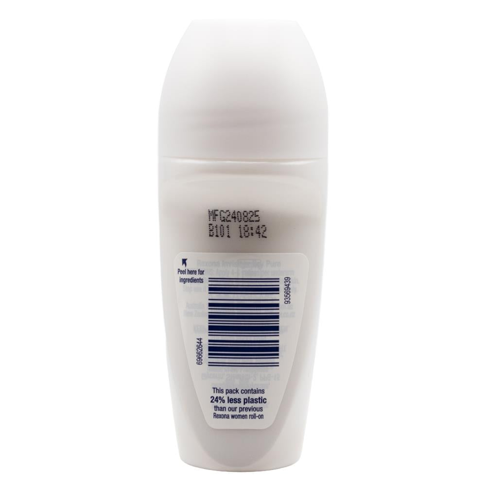 Rexona Advanced Protection Antiperspirant Roll On Invisible Dry 72h Pure (6 pack)