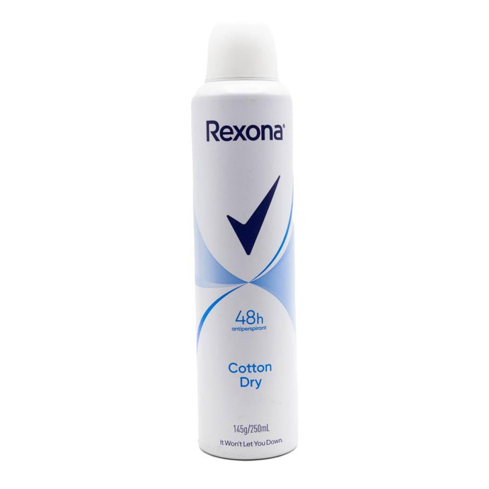 Rexona women cotton dry deodorant 145g / 250ml body spray (6xPack)