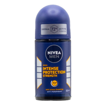 Nivea Men Intense Protection Strength Antiperspirant Roll On 50ml (6 Pack)