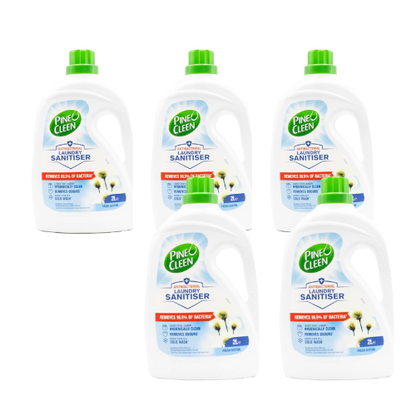 Pine o clean 2l laundry sanitiser antibacterial fresh cotton (5 pack)
