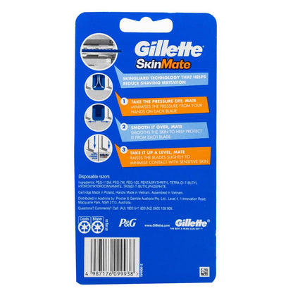 Gillette Razors Skinmate For Sensitive Skin (4 Pack)