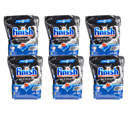 Finish Powerball Ultimate Dishwasher Tablets Deep Clean & Shine Fresh Pk34 (6 Pack, 204 Tablets)
