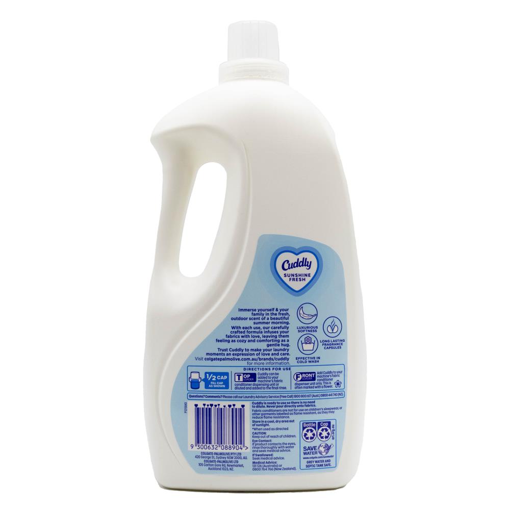 Cuddly Fabric Softener 2L Concentrated – Sunshine Fresh (6 pack)