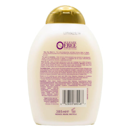 OGX Vibrant Color Vibes Shampoo 385mL Strengthening & Color Retention (4 Pack)