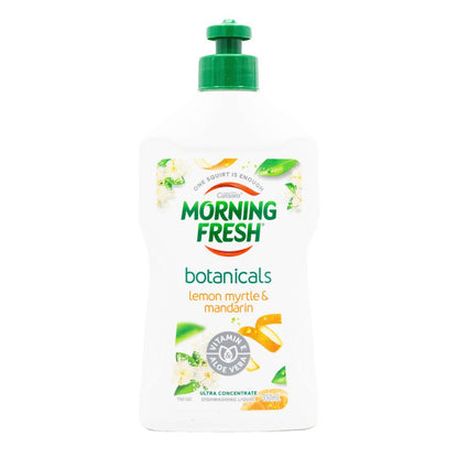 MORNING FRESH 350mL DISHWASHING LIQUID BOTANICALS ULTRA CONCENTRATE LEMON MYRTLE AND MANDARIN (12x Pack)