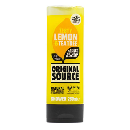 Original Source 250ml Shower Gel Zest Lemon And Tea Tree (6x Pack)