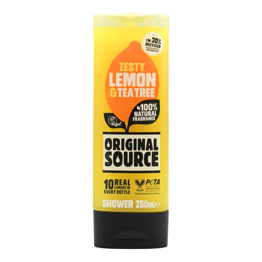 Original Source 250ml Shower Gel Zesty Lemon And Tea Tree (24x Pack)