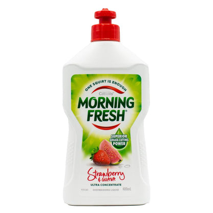 Morning Fresh Dishwashing Liquid Ultra Concentrate Strawberry And Guava 400ml (12 Pack)