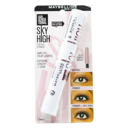 MAYBELLINE 7.2mL TINTED PRIMER BASE LASH SENSATIONAL SKY HIGH (3x Pack)