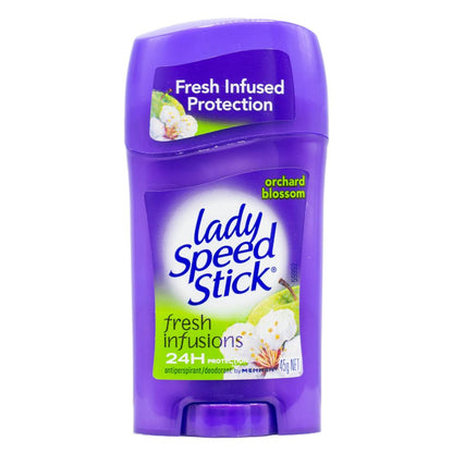 MENNEN 45g LADY SPEED STICK 24H PROTECTION FRESH INFUSIONS ORCHARD BLOSSOM (6x Pack)