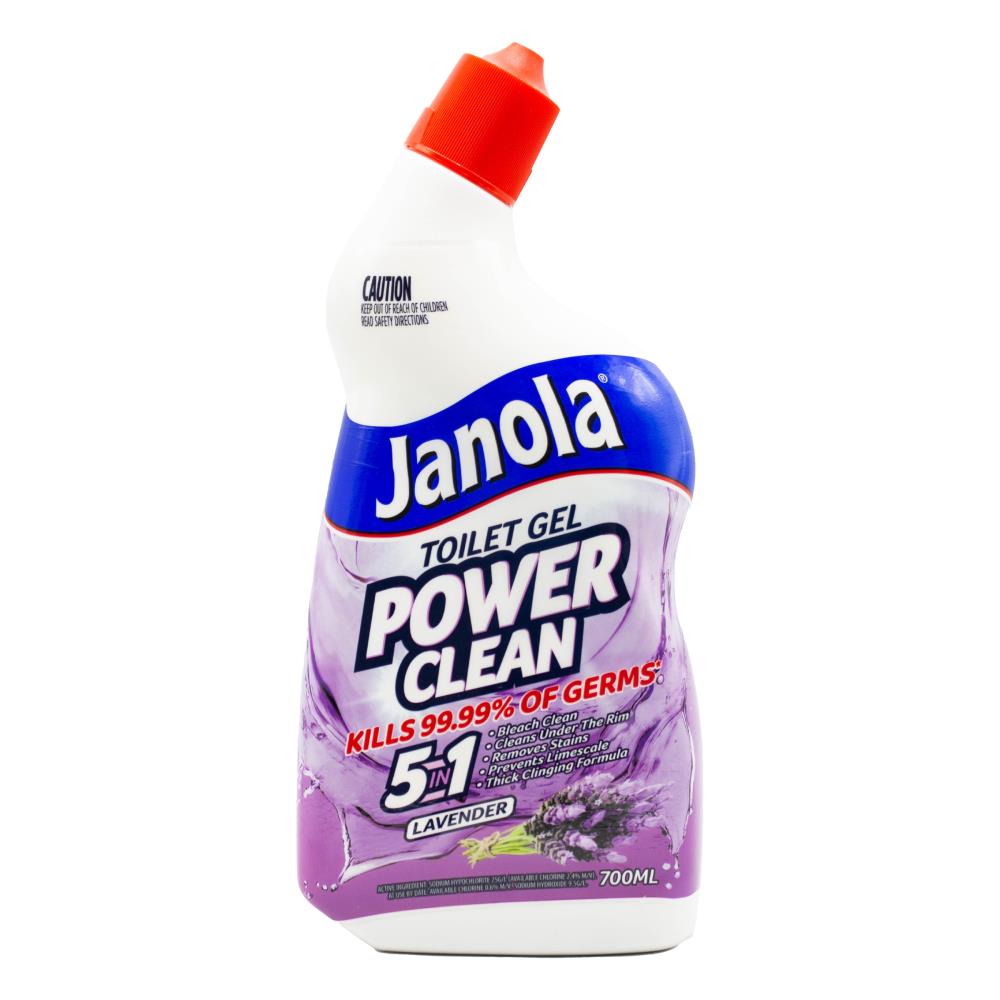 JANOLA TOILET BLEACH GEL LAVENDER 700ml (6x Pack)